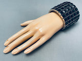 The Best Fed Jimenez Jet Sterling Silver Bracelet Cuff-Nativo Arts
