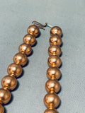 Dazzling Vintage Native American Navajo Hand Tooled Copper Necklace-Nativo Arts