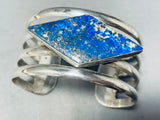 The Coolest Vintage Native American Navajo Denim Lapis Sterling Silver Bracelet-Nativo Arts