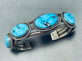 Will Mariano Vintage Native American Navajo Turquoise Sterling Silver Bracelet-Nativo Arts