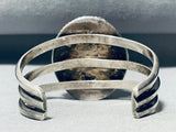 Purple Dream Agate!! Rare Vintage Native American Navajo Sterling Silver Bracelet Old-Nativo Arts