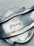 One Of The Best Ever Vintage Native American Navajo Abalone Sterling Silver Bracelet-Nativo Arts