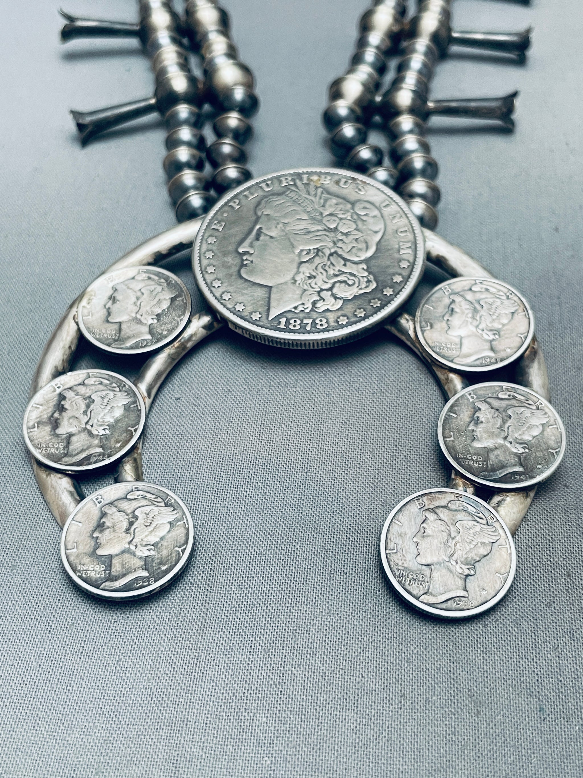 127 Grams Vintage Native American Navajo Sterling Silver Coin