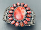 Incredible Vintage Native American Navajo Satellite Shell Sterling Silver Bracelet-Nativo Arts