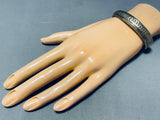 Excellent Vintage Native American Navajo Sterling Silver & 14k Gold Bracelet-Nativo Arts