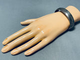 Superb Vintage Native American Navajo Signed Sterling Silver Bracelet-Nativo Arts