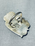Glorious Vintage Native American Navajo Royston Turquoise Sterling Silver Huge Ring-Nativo Arts