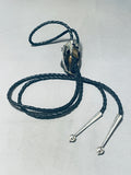 Cowhead Crazy!! Vintage Native American Navajo Sterling Silver Bolo Tie Old-Nativo Arts