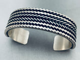 Coolest Coil Vintage Native American Navajo Sterling Silver Bracelet Cuff-Nativo Arts