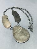 Important Walt Vandever Vintage Native American Navajo Sterling Silver Necklace-Nativo Arts