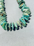 100+ Gram Vintage Native American Navajo Royston Turquoise Sterling Silver Necklace-Nativo Arts