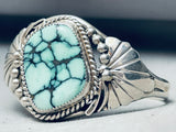 One Of The Best Vintage Native American Navajo Variscite Sterling Silver Bracelet-Nativo Arts