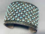 One Of Best Ever Vintage Native American Navajo Snake Eyes Turquoise Sterling Silver Bracelet-Nativo Arts