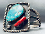 Rare Gilbert Turquoise Vintage Native American Navajo Sterling Silver Bracelet-Nativo Arts