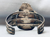 Rare 'Old Deposit Kingman' Turquoise Vintage Native American Navajo Sterling Silver Bracelet-Nativo Arts