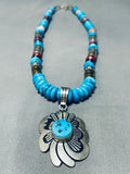 One Of The Best Vintage Native American Navajo Thomas Singer Sterling Silver Necklace-Nativo Arts