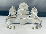 Dave Lopez Navajo Turquoise Sterling Silver Bracelet Cuff-Nativo Arts