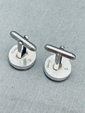 American Flag Rare Cal Desson Vintage Native American Navajo Sterling Silver Cufflinks-Nativo Arts