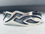 One Of The Most Unique Vintage Southwest Sterling Silver Bracelet-Nativo Arts