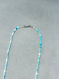 Native American Very Old Authentic Vintage Santo Domingo Turquoise Sterling Silver Necklace-Nativo Arts