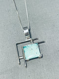 Hypnotic Native American Navajo 8 Turquoise Sterling Silver Necklace-Nativo Arts