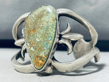 One Of A Kind Vintage Native American Navajo Royston Turquoise Sterling Silver Bracelet-Nativo Arts