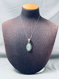 Important Vintage Native American Navajo Royston Turquoise Sterling Silver Necklace