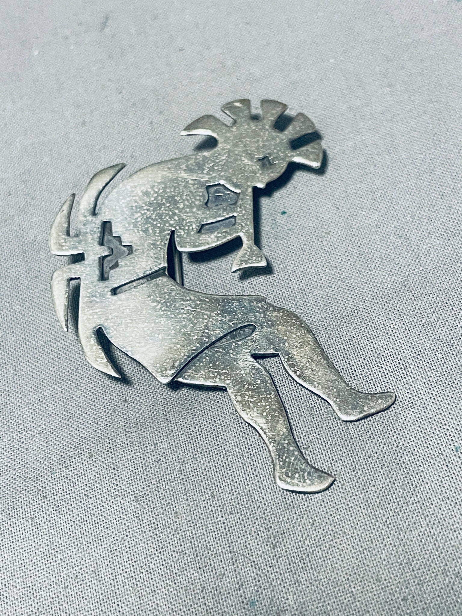 Pince à billets danseuse Kokopelli vintage TR2070 NAVAJO en Pince à billets danseuse Kokopelli vintage TR2070 NAVAJO en