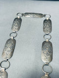 Exquisite Vintage Native American Navajo Sterling Silver Concho Belt-Nativo Arts