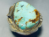 436 Grams!!! Best Vintage Native American Navajo Gold Sterling Silver Turquoise Bracelet-Nativo Arts
