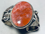 The Best Red Jasper Vintage Native American Navajo Sterling Silver Bracelet-Nativo Arts