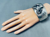 The Most Detailed Vintage Sterling Silver 3d Ram Bracelet-Nativo Arts