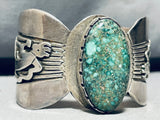 The Best Vintage Native American Navajo Floyd Becenti Turquoise Sterling Silver Bracelet-Nativo Arts