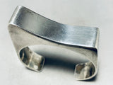 One Of The Best Contemporist Vintage Native American Navajo Sterling Silver Bracelet-Nativo Arts