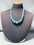 Breathtaking Native American Navajo Turquoise Sterling Silver Necklace-Nativo Arts