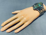Museum Quality Vintage Native American Navajo Royston Turquoise Sterling Silver Bracelet-Nativo Arts