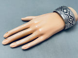 One Of The Best Vintage Native American Navajo Thomas Singer Sterling Silver Bracelet-Nativo Arts