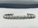 Marvelous Vintage Native American Navajo Handcarved Sterling Silver Bead Bracelet-Nativo Arts