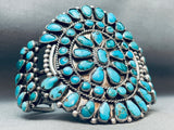 One Of The Best Ever Vintage Native American Navajo Turquoise Sterling Silver Bracelet-Nativo Arts