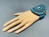 One Of The Best Vintage Native American Navajo Turquoise Sterling Silver Cluster Bracelet-Nativo Arts