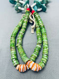 Opulent Early 1900's Vintage Santo Domingo Green Turquoise Necklace Old-Nativo Arts