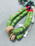 Important Orvil Jack Turquoise Vintage Santo Domingo Jacla Necklace Old-Nativo Arts