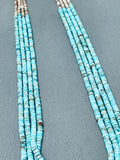 One Of The Finest Vintage Santo Domingo Turquoise Heishi Kewa Necklace-Nativo Arts