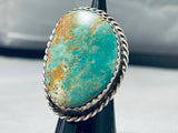 Gargantuan Viintage Native American Navajo Royston Turquoise Sterling Silver Ring-Nativo Arts