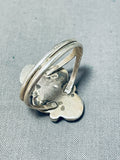 One Of A Kind Vintage Native American Navajo 2 Royston Turquoise 2 Spiny Sterling Silver Ring-Nativo Arts