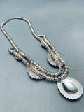 One Of The Most Fab Vintage Native American Navajo Turquoise Sterling Silver Necklace-Nativo Arts