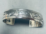 Unique Silver Works Vintage Native American Navajo Sterling Silver Bracelet-Nativo Arts