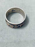 Intricate Vintage Native American Navajo Sterling Silver Hogan Ring-Nativo Arts