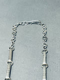 One Of The Finest Vintage Native American Zuni Turquoise Sterling Silver Necklace-Nativo Arts