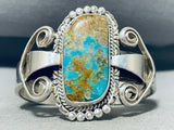 Important Nel Ustace Vintage Cochiti Royston Turquoise Sterling Silver Bracelet-Nativo Arts